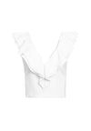 TOP A RUFFLE CON SCOLLO A V CORTO PRIA-ALICE + OLIVIA