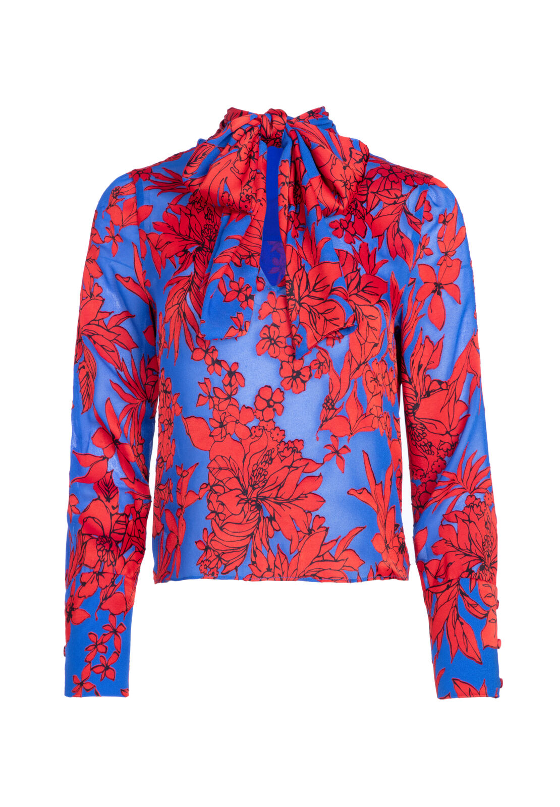 CAMICIA CORTA GWENDA CON FIOCCO SUL COLLO