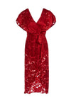 DARVA GTHRD MOCK WRP MIDI DRS-BAROQUE FLORAL-RUBY-ALICE + OLIVIA