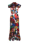 ABITO MIDI GRETA CON ORLO A BALZE-ALICE + OLIVIA
