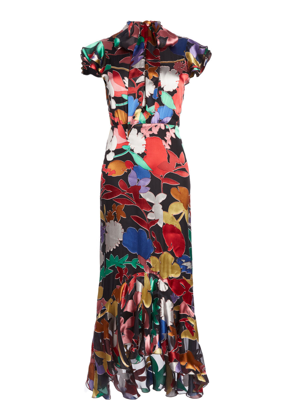 ABITO MIDI GRETA CON ORLO A BALZE-ALICE + OLIVIA