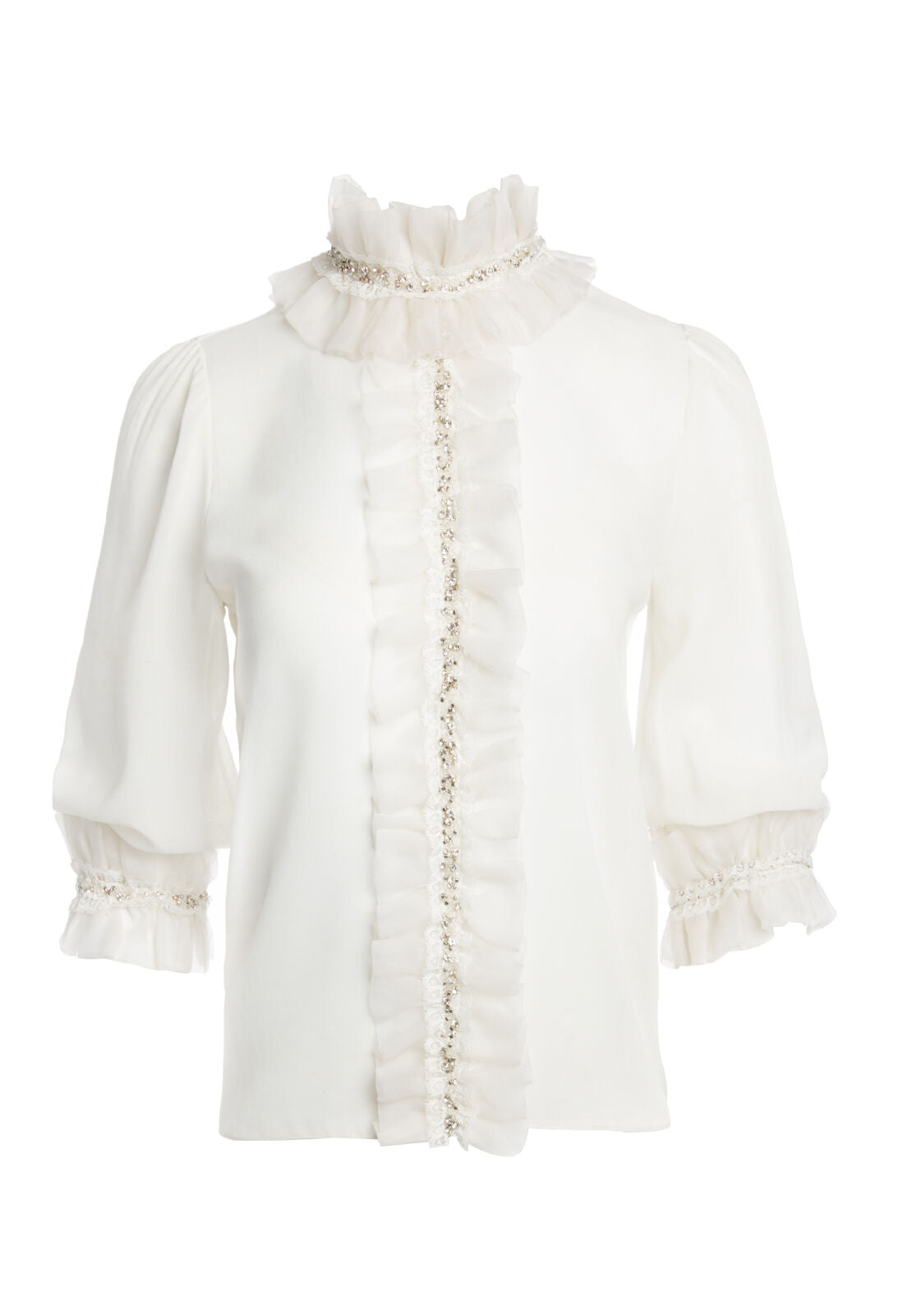 Chemisier à volants coupe carrée MIRA EMBELL-ALICE + OLIVIA