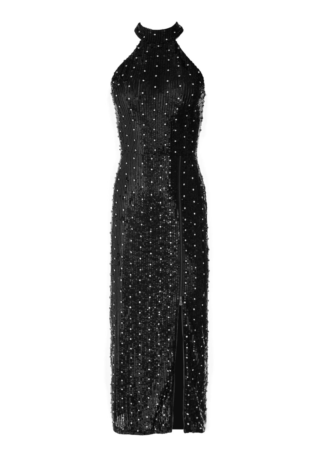 ROBE JEANA EMBELL AVEC FENTE ZIPPÉE