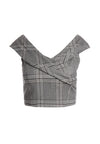 DEANDRA WRAP SHLDR BUSTIER-GREY/ BLACK-ALICE + OLIVIA