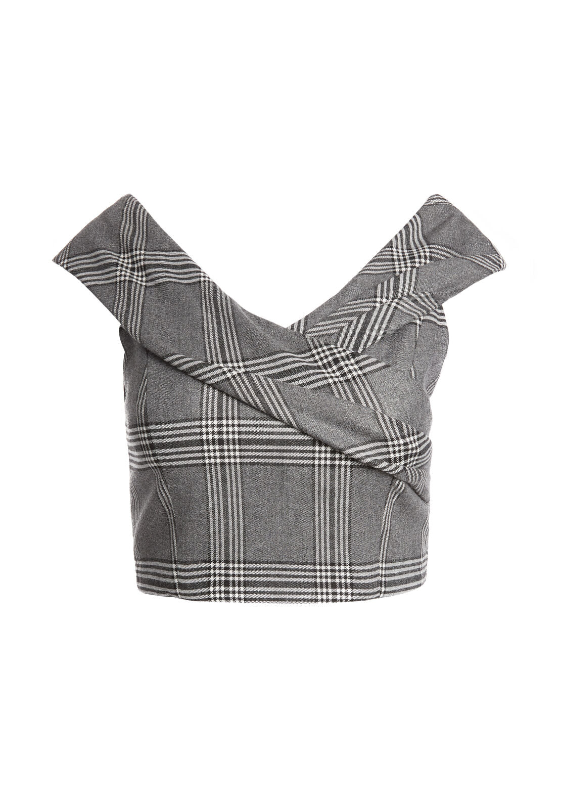 DEANDRA WRAP SHLDR BUSTIER-GREY/ BLACK-ALICE + OLIVIA