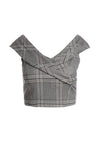 DEANDRA WRAP SHLDR BUSTIER-GREY/ BLACK-ALICE + OLIVIA