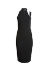 JONA MOCK NK CUTOUT DRESS-Black-ALICE + OLIVIA