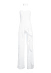 LATONYA RFFLED BUSTIER JMPSUIT-BORDEAUX-ALICE + OLIVIA