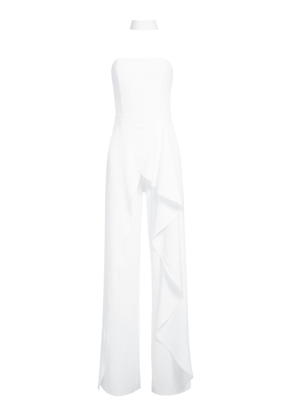 LATONYA RFFLED BUSTIER JMPSUIT-BORDEAUX-ALICE + OLIVIA