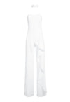 LATONYA RFFLED BUSTIER JMPSUIT-BORDEAUX-ALICE + OLIVIA
