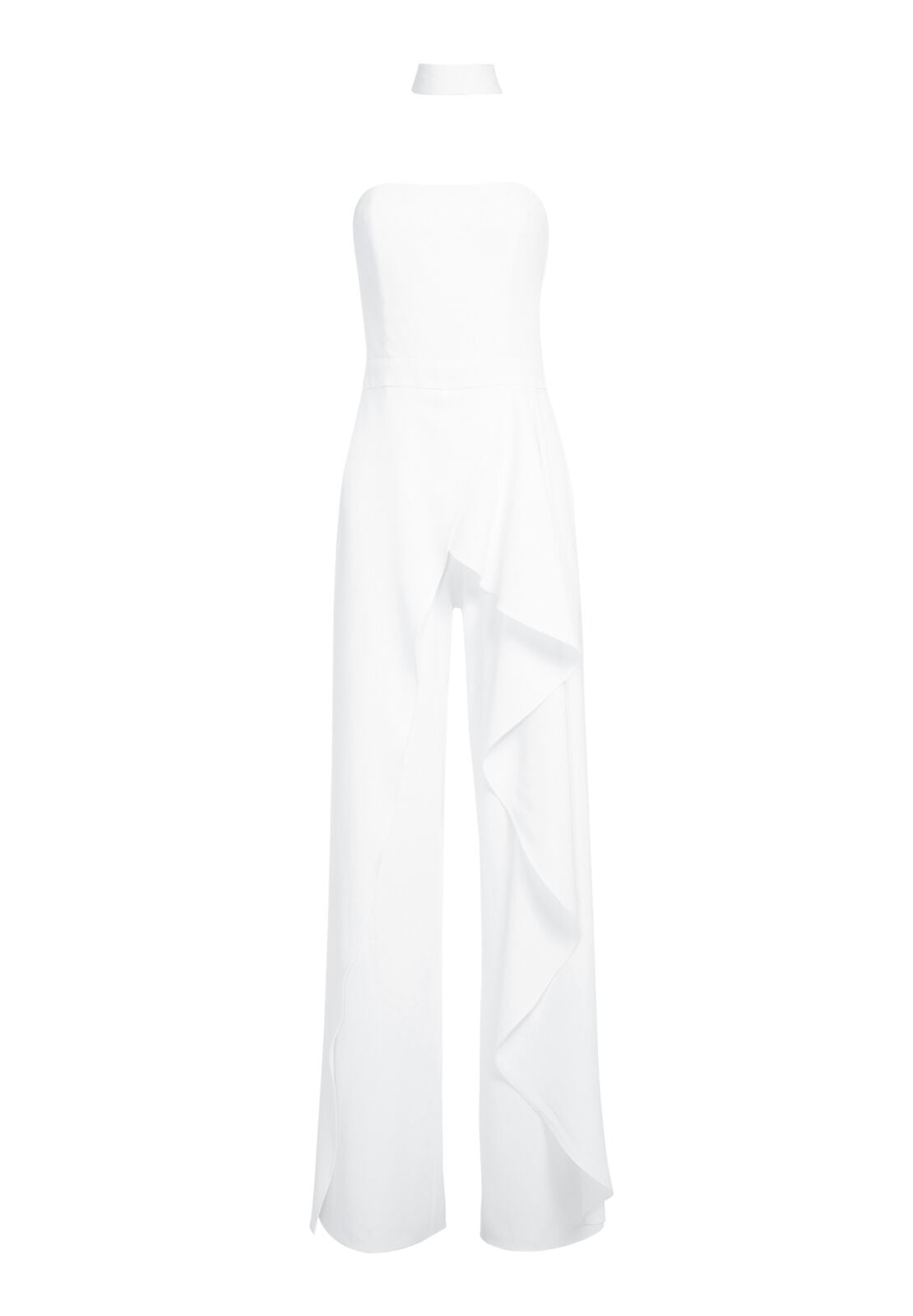 LATONYA RFFLED BUSTIER JMPSUIT-BORDEAUX-ALICE + OLIVIA