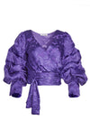 DOMINICA TW-WY TCK SLV WRP TOP-ALICE + OLIVIA