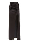 DIANA RUCHED MAXI SKIRT-Black-ALICE + OLIVIA