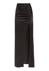 DIANA RUCHED MAXI SKIRT-Black-ALICE + OLIVIA