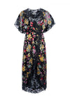 ADELE CLEAN WAIST WRAP DRESS-WESTERN FLORAL BLACK-ALICE + OLIVIA
