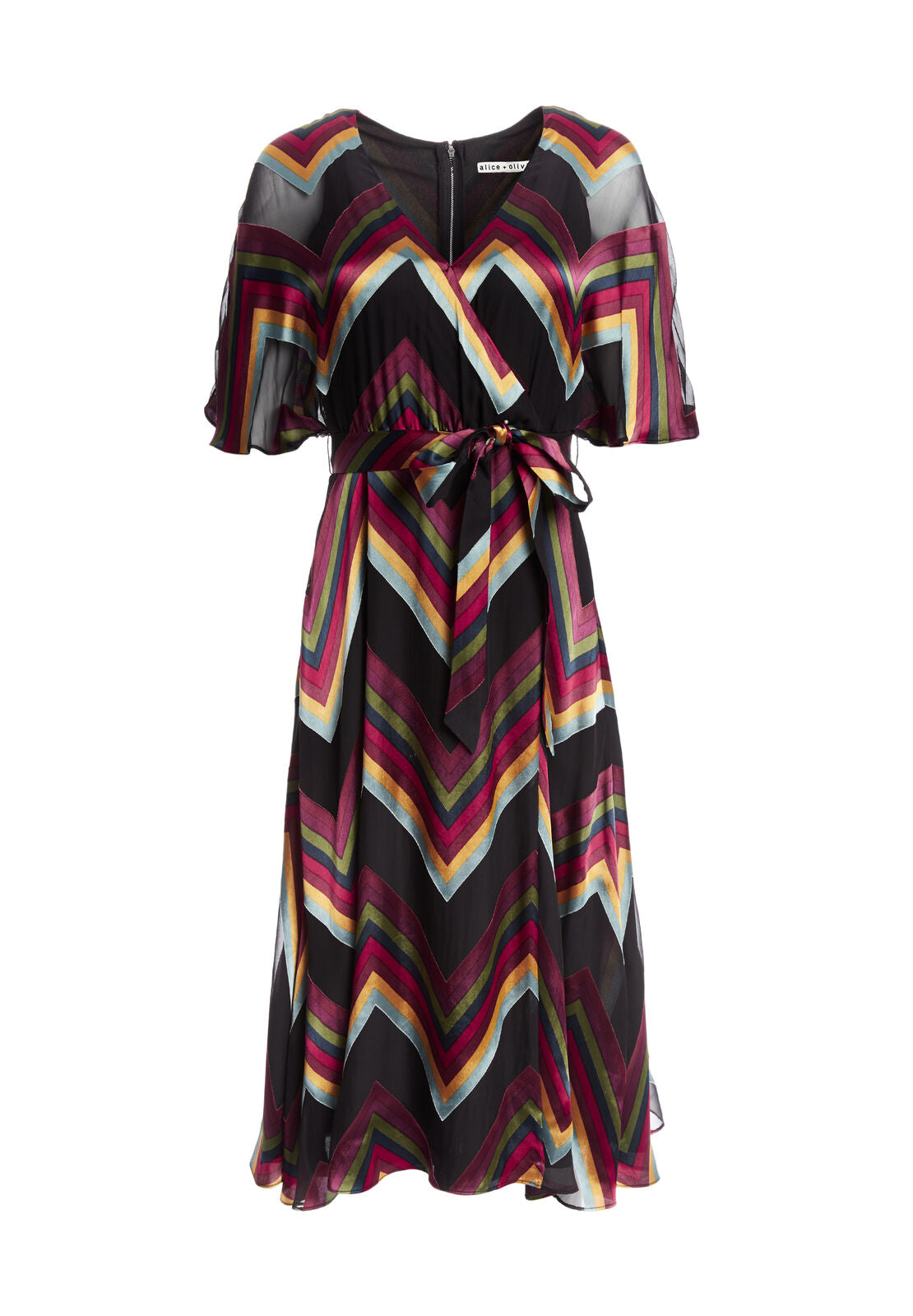 ROBE LEXA À MANCHES CAPES