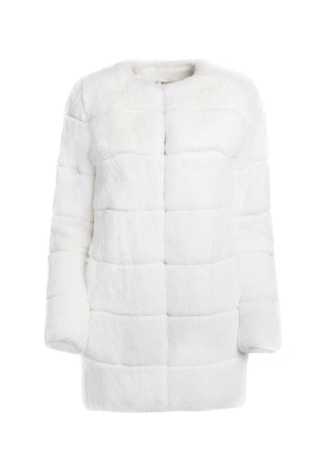 CAPPOTTO SENZA COLLO IN PELLICCIA DI CONIGLIO RORY-ALICE + OLIVIA