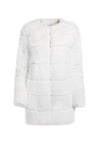 CAPPOTTO SENZA COLLO IN PELLICCIA DI CONIGLIO RORY-ALICE + OLIVIA