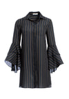 ABITO A VESTITO DA CAMICIA A MANICHE CORTE JEM A DOPPIO TRUMPET-ALICE + OLIVIA