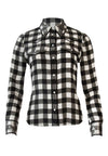 CALEB WESTERN BTN DWN-CHECK PLAID SOFT WHITE-ALICE + OLIVIA