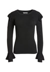 PULL MÉTALLISÉ MITTIE À VOLANTS-ALICE + OLIVIA