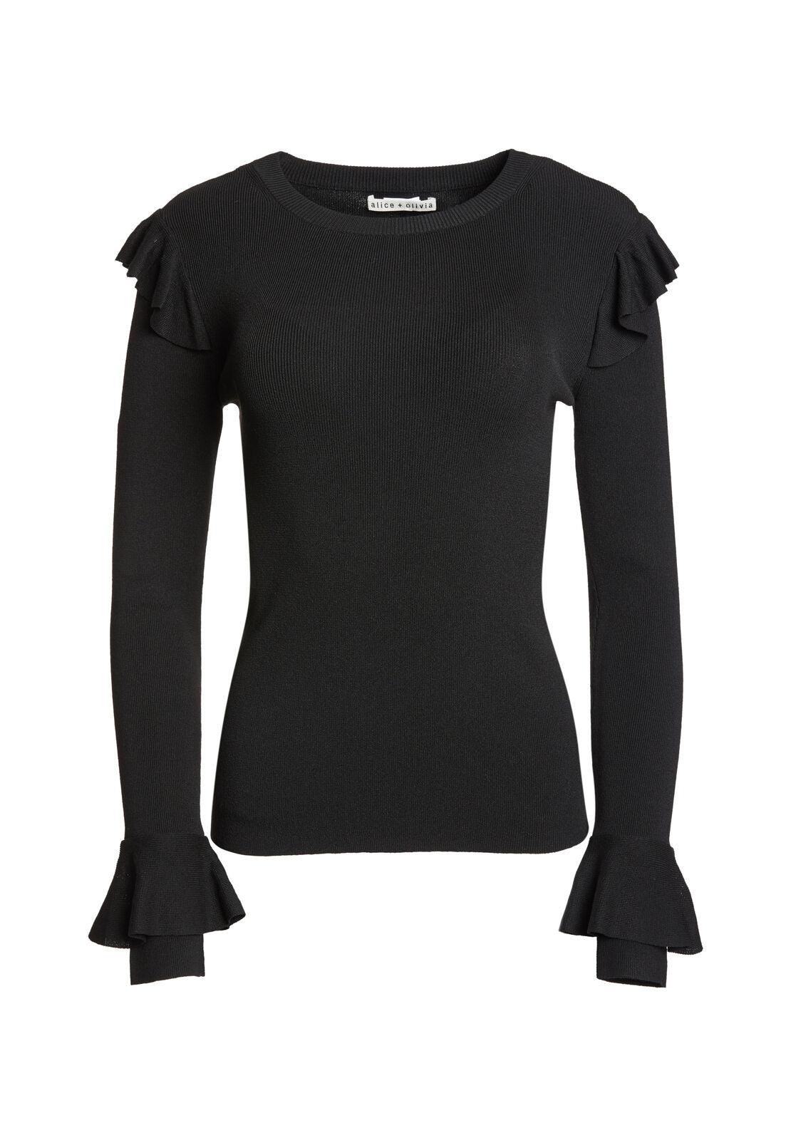 PULL MÉTALLISÉ MITTIE À VOLANTS-ALICE + OLIVIA