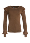 PULL MÉTALLISÉ MITTIE À VOLANTS-ALICE + OLIVIA