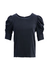 MERIDA PUFF SLV BLOUSE-Black-ALICE + OLIVIA