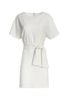 CAVEN TIE WAIST CAPE SLV DRS-OFF WHITE-ALICE + OLIVIA