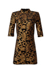 INKA SEQUIN MINI DRESS-BLACK/GOLD-ALICE + OLIVIA