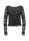 AMAL BEADED TOP-BLACK/GUNMETAL-ALICE + OLIVIA