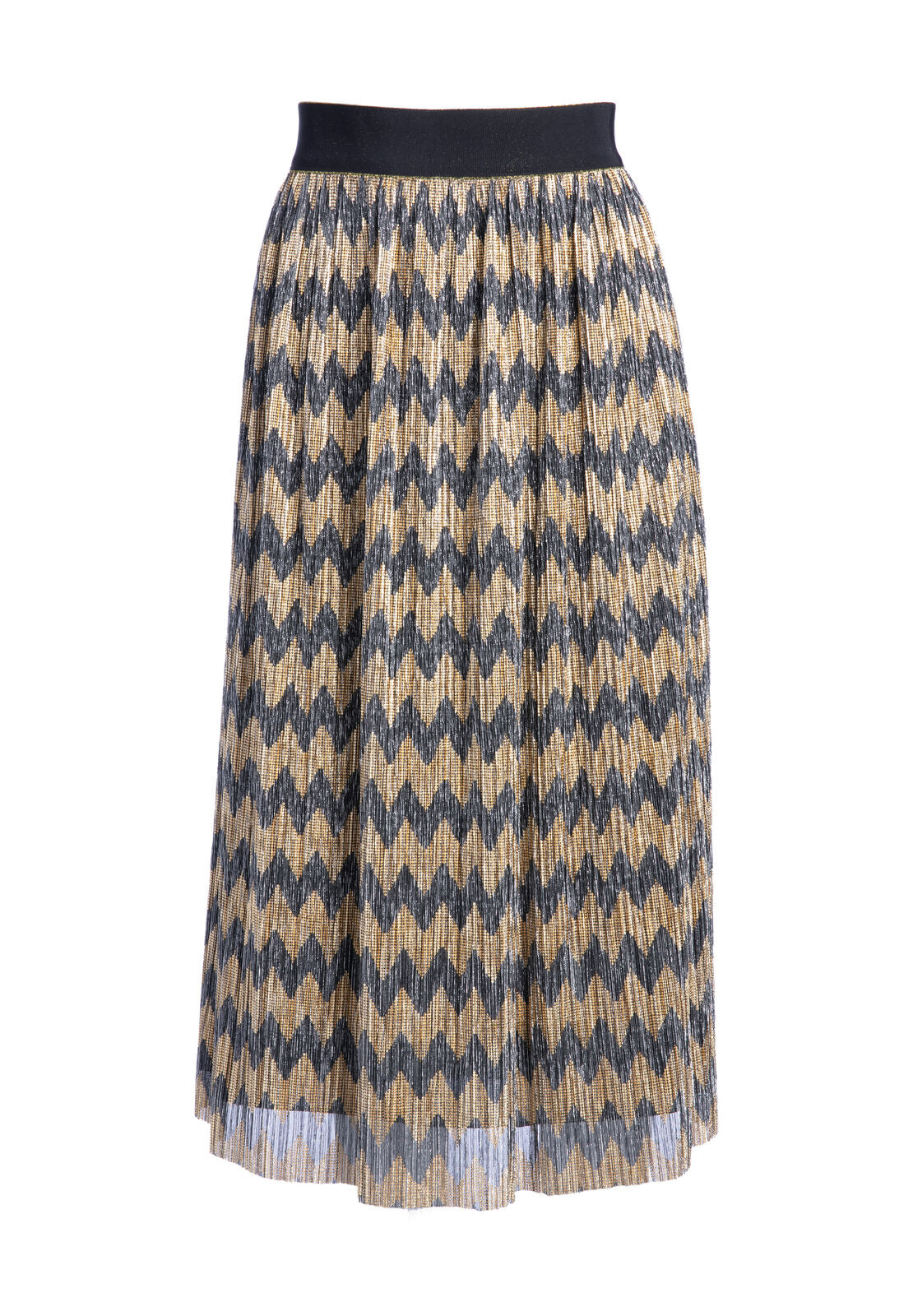 MIKAELA PLEATED MIDI SKIRT-SILVER/GOLD-ALICE + OLIVIA