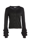 RUTHY CARDIGAN-BLACK METALLIC-ALICE + OLIVIA