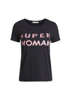 RYLYN SEQUIN SUPER WOMAN TOP-BLACK/ROSE-ALICE + OLIVIA