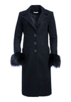 CAPPOTTO JACOBY CON POLSINI RIMOVIBILI IN PELLICCIA-ALICE + OLIVIA