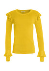 PULL MÉTALLISÉ MITTIE À VOLANTS-ALICE + OLIVIA