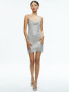 HARMONY SLIP DRESS-BLACK/CHAINMAIL-ALICE + OLIVIA
