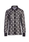 VINA SEQUIN BUTTON DOWN-BLACK/OFF WHITE-ALICE + OLIVIA
