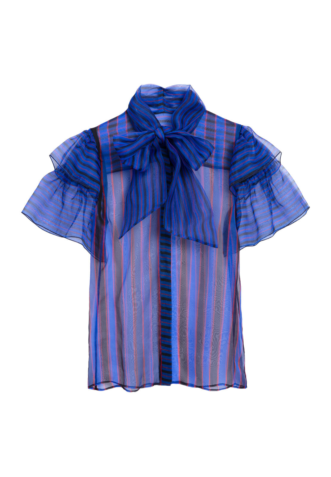 CAMICIA TRASPARENTE TALULAH CON CRAVATTA AL COLLO-ALICE + OLIVIA