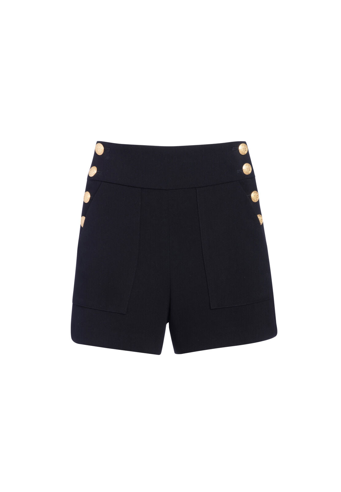DONALD HW SIDE BTN SHORTS