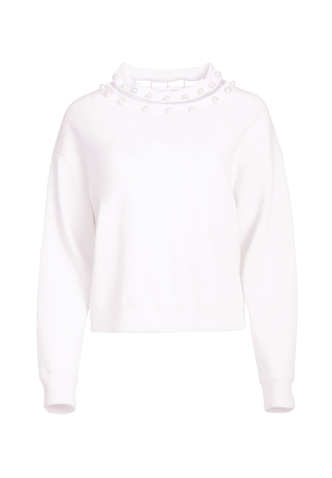 GLEESON BOXY PULLOVER-SOFT WHITE-ALICE + OLIVIA