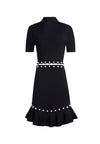 ROBE EVELYN MOCK NK SS FITFLR-ALICE + OLIVIA