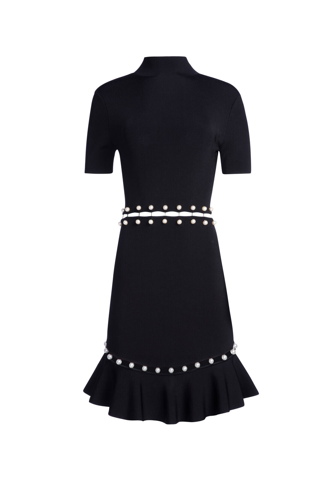 ROBE EVELYN MOCK NK SS FITFLR-ALICE + OLIVIA