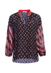 ASHA BLOUSON SLV V NK BLOUSE-DITSY PAISLEY BLK/MULTI-ALICE + OLIVIA