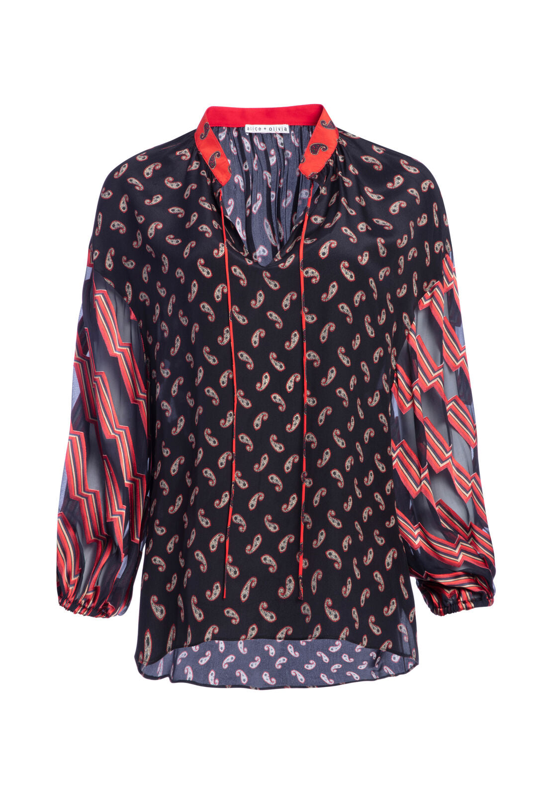 ASHA BLOUSON SLV V NK BLOUSE