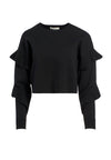 MAGLIONE NETTIE GIROCOLLO CON MANICHE A RUFFLE-ALICE + OLIVIA