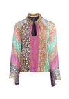 PRIJA MNDRIN CLR FLR SLV BLOUS-JASMINE STRIPE MULTI-ALICE + OLIVIA