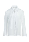 BOYD SLT SLV OVRSZD BTNDWN TIE-OFF WHITE-ALICE + OLIVIA