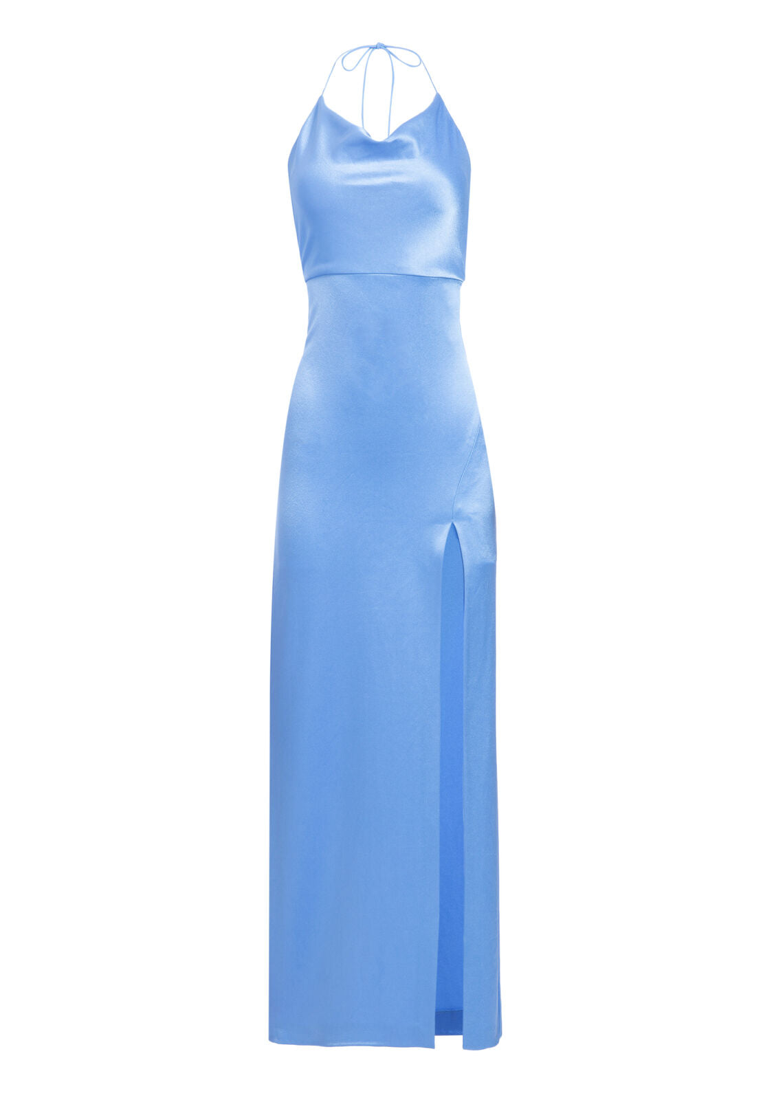 VESTITO CON SPACCO ALTO E COLLO A BARCA ELIZA COWL
