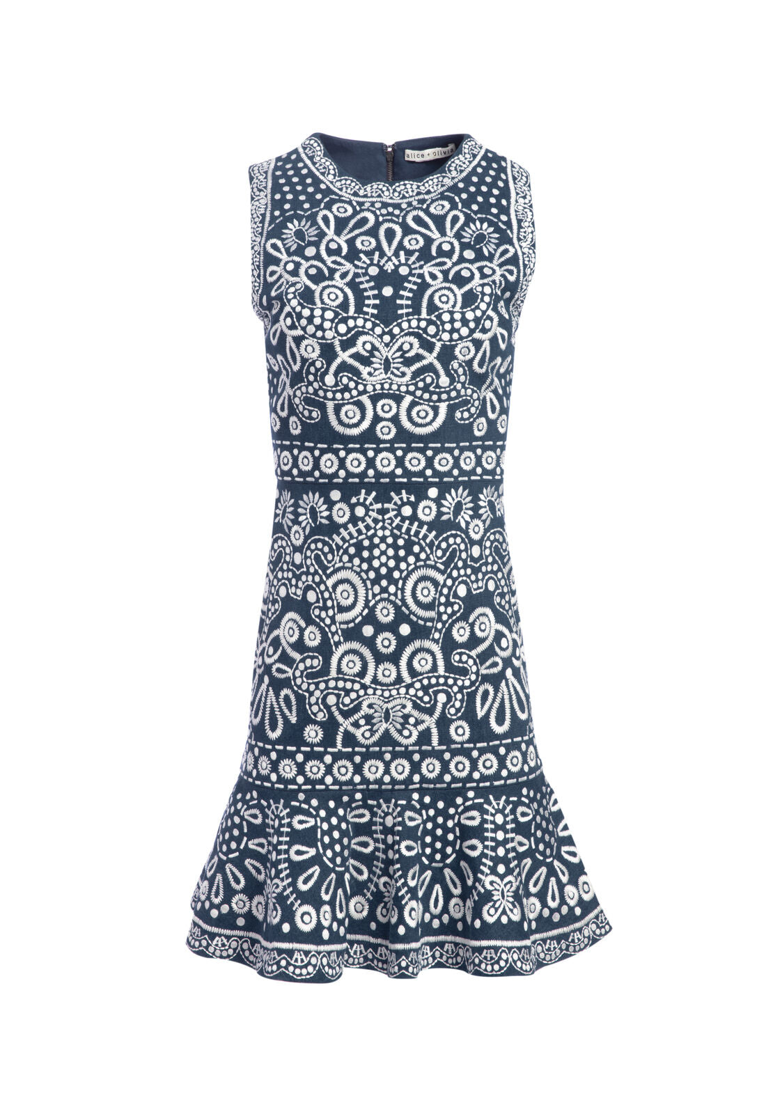 ABITO SENZA MANICHE RAPUNZEL RICAMATO-ALICE + OLIVIA